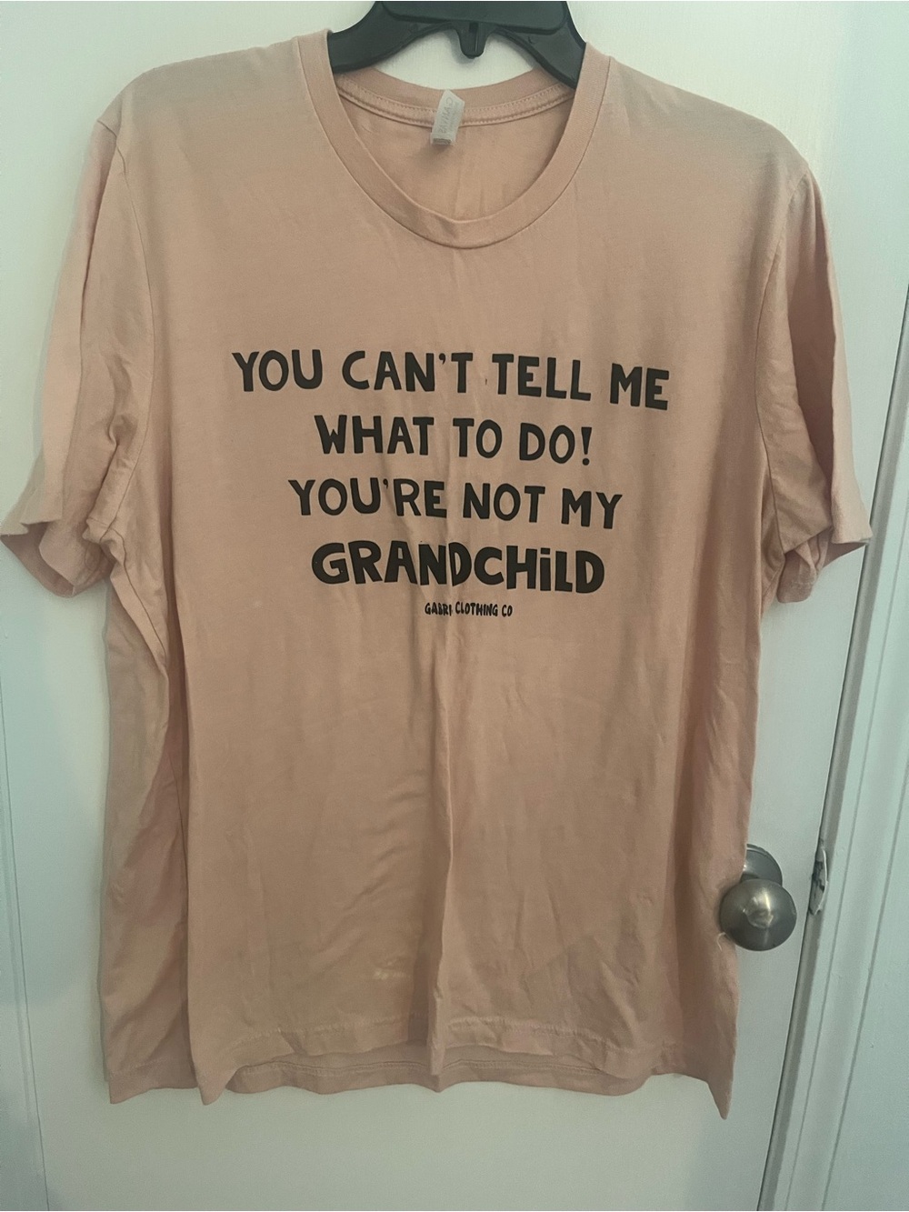 Women’s  peach/light orange  Graphic Tee - You Can't Tell Me What To Do!